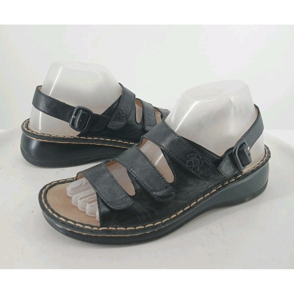 Kumfs Shoes Sandals New Zealand Womens Black Leather Comfort Size 39 / 8.5  C2 - Picture 8 of 9
